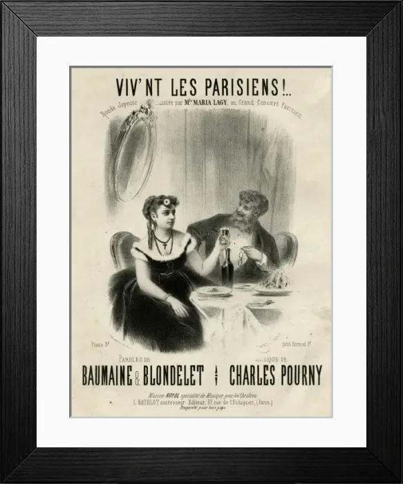 Framed Print : Couple Drinking Framed Print : Couple Drinking