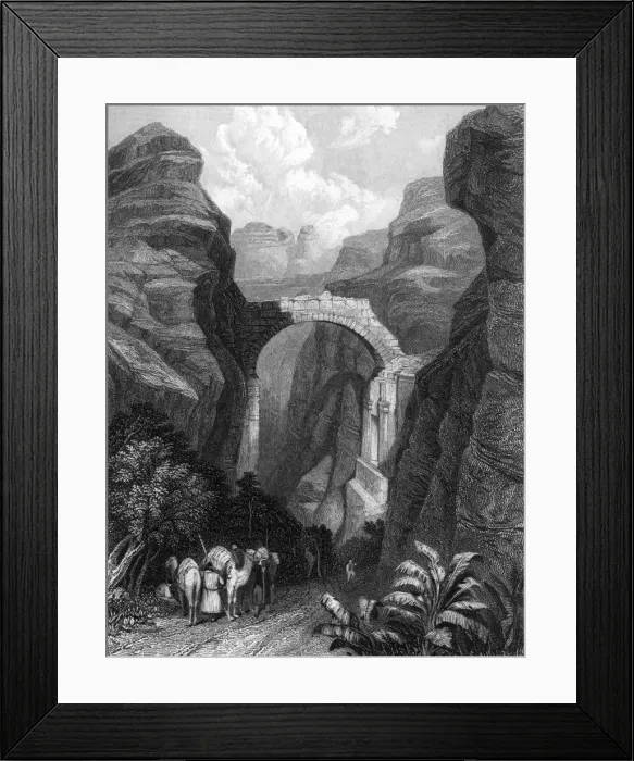 Framed Print : Jordan / Petra / Edom 1835 Framed Print : Jordan / Petra / Edom 1835