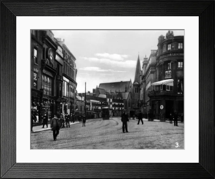 Framed Print : View of Victoria Street, Derby Framed Print : View of Victoria Street, Derby