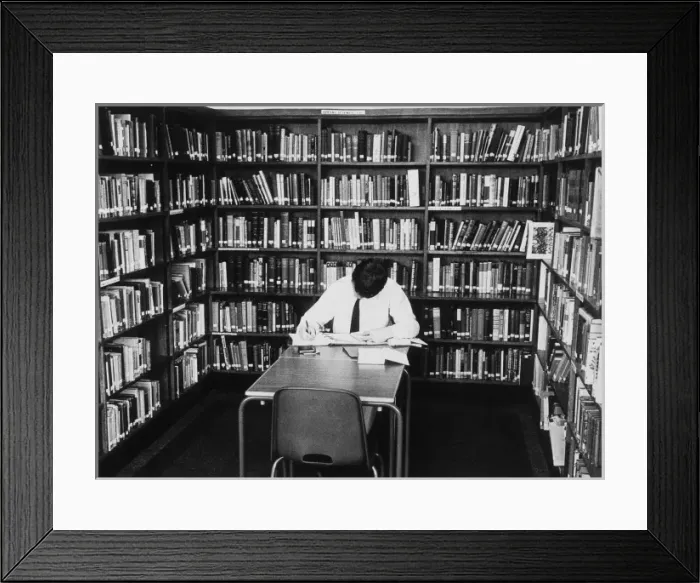 Framed Print : In the School Library Framed Print : In the School Library