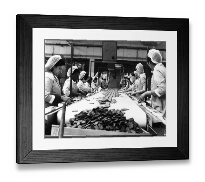 Framed Print : Women at Biscuit Factory Framed Print : Women at Biscuit Factory