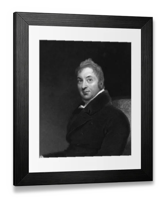 Framed Print : Edward Jenner / Mote Framed Print : Edward Jenner / Mote