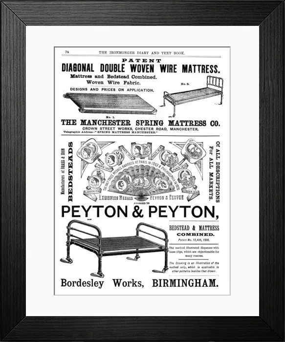 Framed Print : Simple Beds Framed Print : Simple Beds