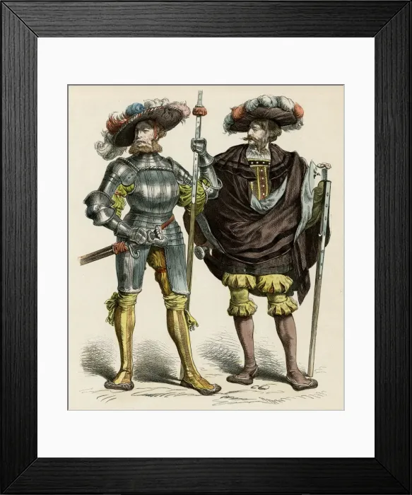 Framed Print : German Soldiers / C 1515 Framed Print : German Soldiers / C 1515