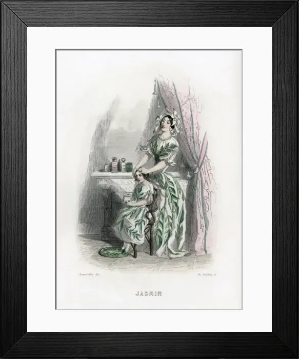 Framed Print : Grandville Jasmin 1847 Framed Print : Grandville Jasmin 1847