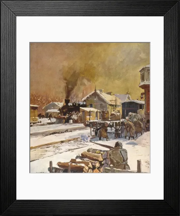 Framed Print : Russia / 1918 / Red V White Framed Print : Russia / 1918 / Red V White