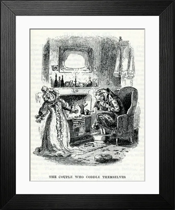 Framed Print : Husband / Wife / Coddle 1836 Framed Print : Husband / Wife / Coddle 1836