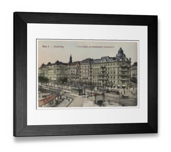 Framed Print : Vienna / Stubenring C1900 Framed Print : Vienna / Stubenring C1900