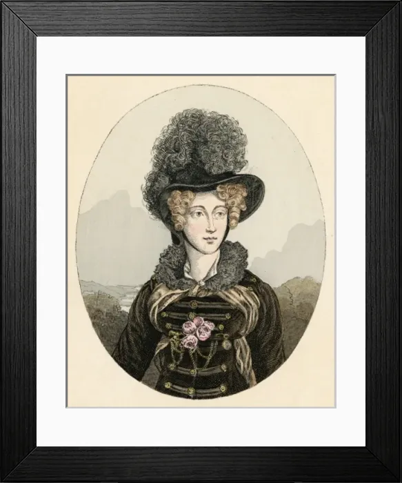 Framed Print : Duchesse De Berry - 2 Framed Print : Duchesse De Berry - 2