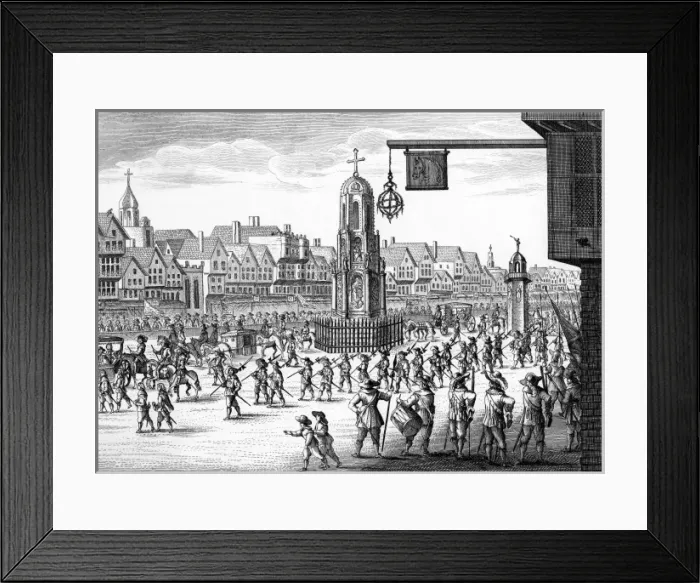 Framed Print : Cheapside / Cross / Conduit Framed Print : Cheapside / Cross / Conduit