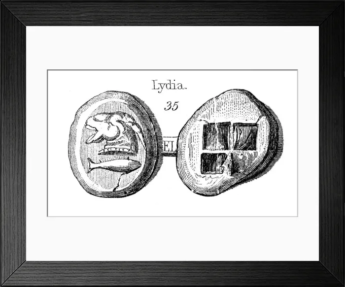 Framed Print : Lydian Coins Framed Print : Lydian Coins