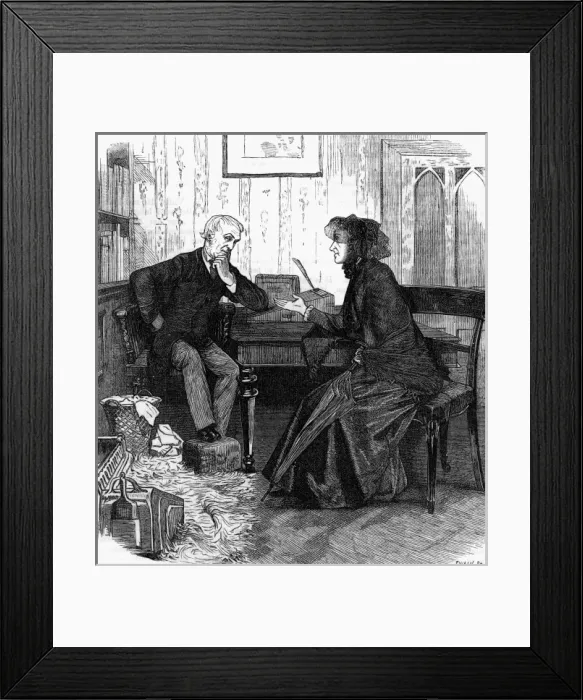 Framed Print : Lawyer and Client / 1881 Framed Print : Lawyer and Client / 1881