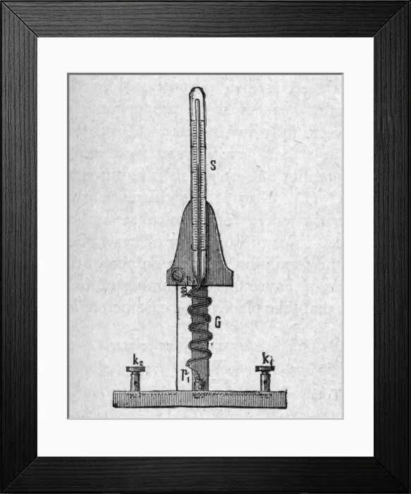 Framed Print : Joules Calorimeter Framed Print : Joules Calorimeter