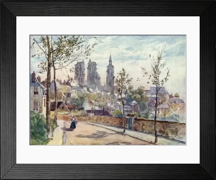 Framed Print : France  /  Laon Street 1907