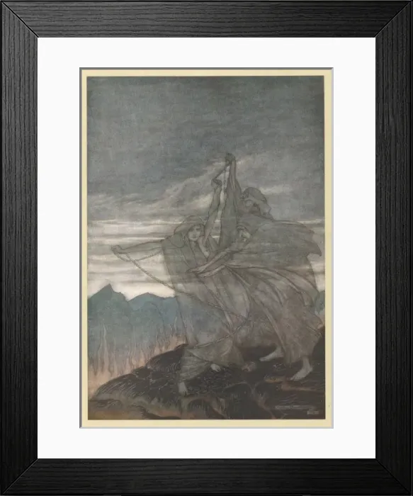 Framed Print : The Norns Vanish Framed Print : The Norns Vanish