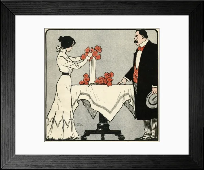 Framed Print : Wife Arranges Flowers Framed Print : Wife Arranges Flowers