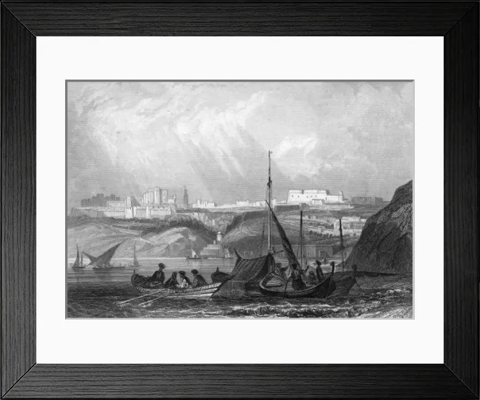 Framed Print : Algeria / Oran / Boats C1830 Framed Print : Algeria / Oran / Boats C1830