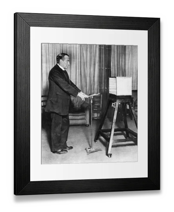 Framed Print : Baldwin Broadcasts, 1924 Framed Print : Baldwin Broadcasts, 1924