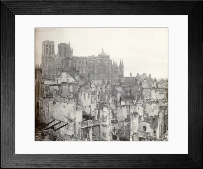 Framed Print : Reims Cathedral Framed Print : Reims Cathedral