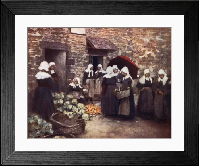 Framed Print : Brittany Veg. Market Framed Print : Brittany Veg. Market