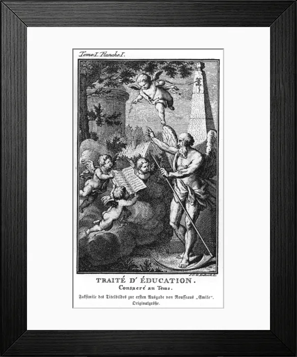 Framed Print : Books / Rousseau / Emile Framed Print : Books / Rousseau / Emile