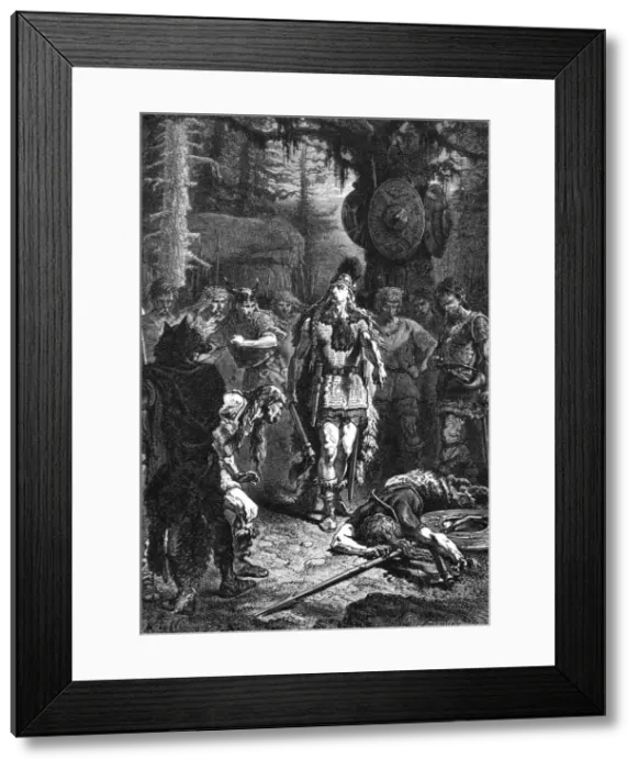 Framed Print : Clovis at Soissons 486Ad Framed Print : Clovis at Soissons 486Ad