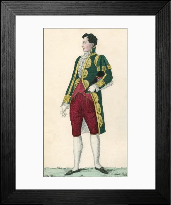 Framed Print : Costume / French Page 1800 Framed Print : Costume / French Page 1800