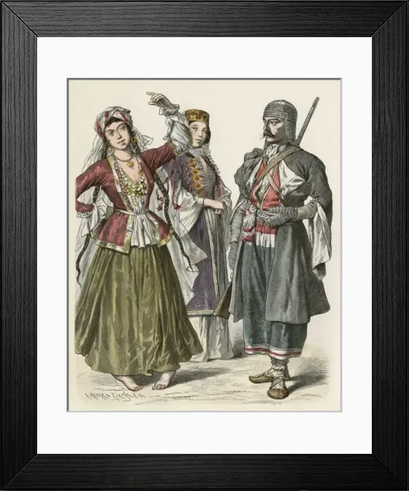 Framed Print : Racial / Russia / Georgians Framed Print : Racial / Russia / Georgians