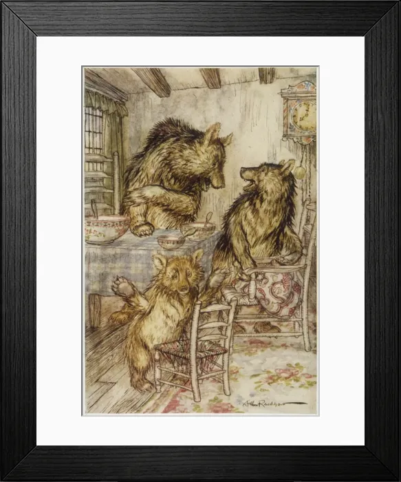 Framed Print : Goldilocks / Fairy Book Framed Print : Goldilocks / Fairy Book