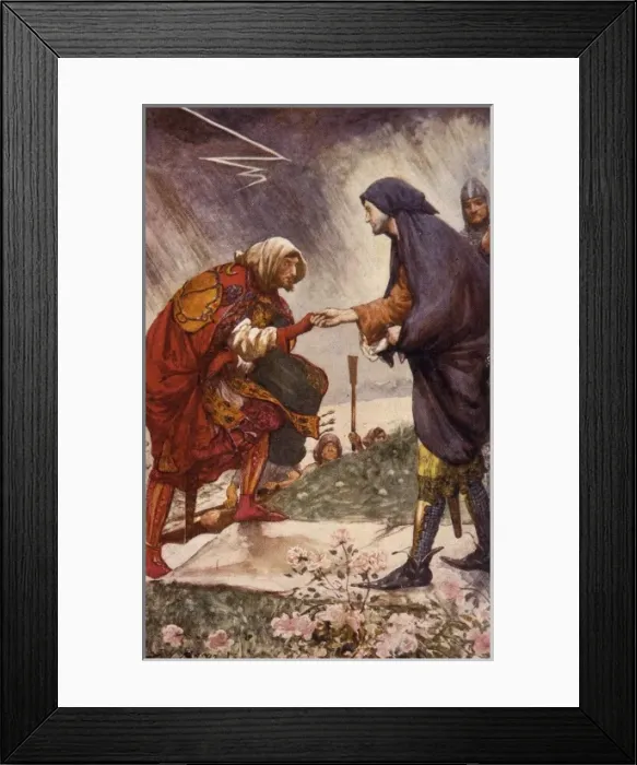 Framed Print : King Henry III and De Montford Framed Print : King Henry III and De Montford