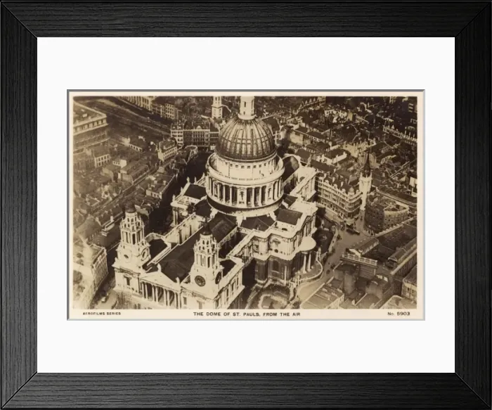 Framed Print : St Pauls Cathedral 1930 Framed Print : St Pauls Cathedral 1930