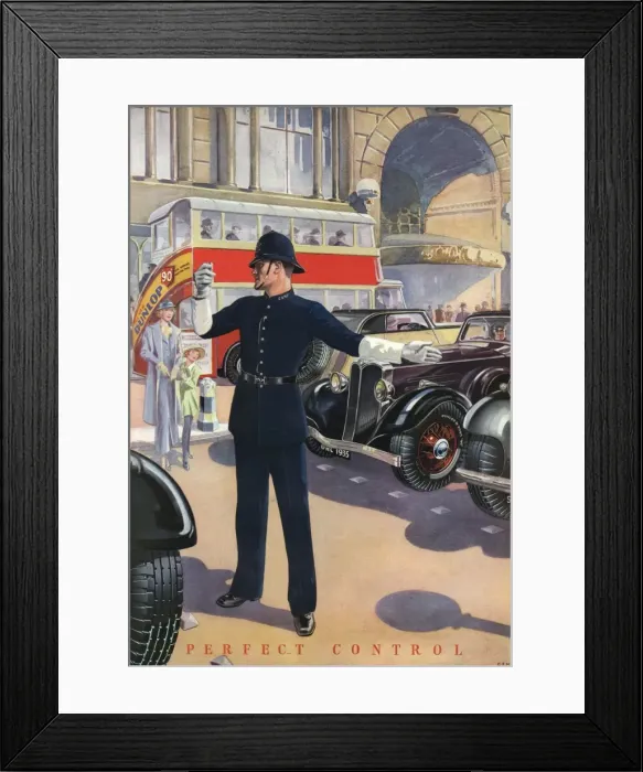 Framed Print : Dunlop Tyre Advert Framed Print : Dunlop Tyre Advert