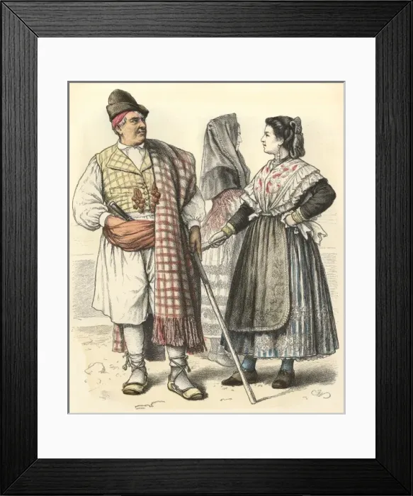 Framed Print : Racial / Spain / Murcia 19C Framed Print : Racial / Spain / Murcia 19C