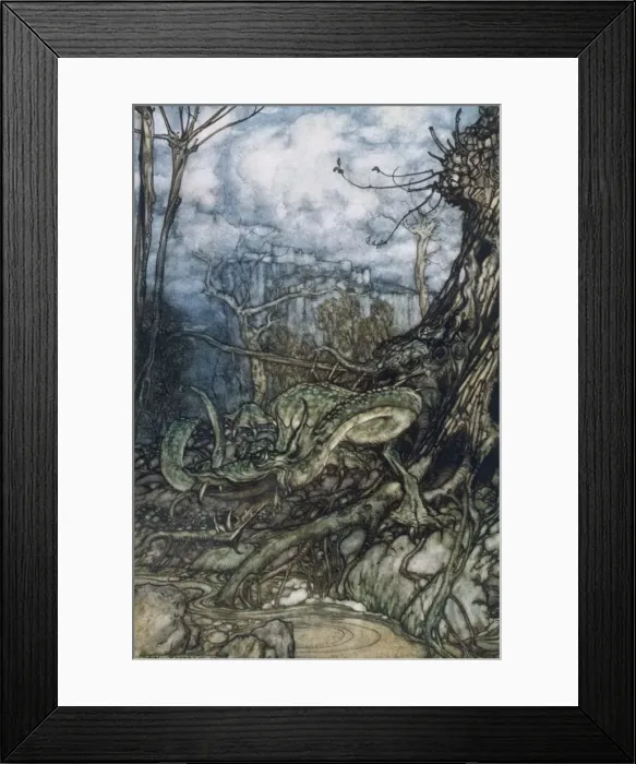 Framed Print : Green Dragon Framed Print : Green Dragon