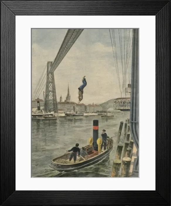 Framed Print : Dalay Dives Off Bridge Framed Print : Dalay Dives Off Bridge
