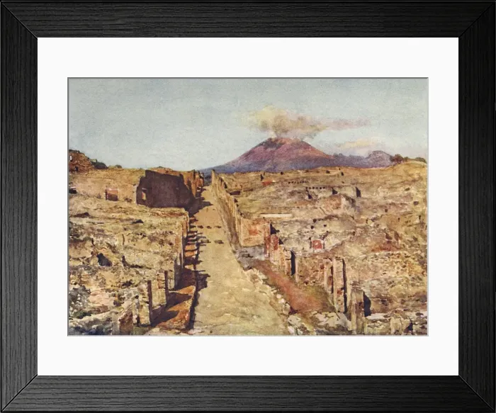 Framed Print : Via Stabia - Pompeii Framed Print : Via Stabia - Pompeii