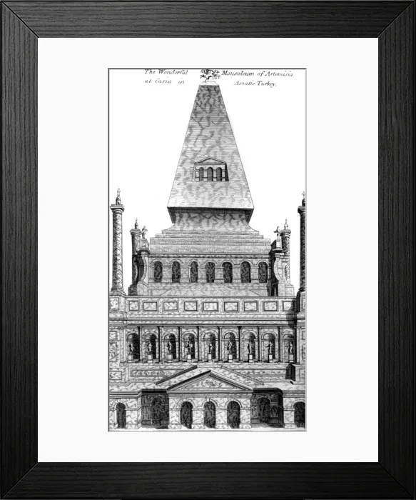 Framed Print : 7 Wonders / Mausoleum / Mus Framed Print : 7 Wonders / Mausoleum / Mus
