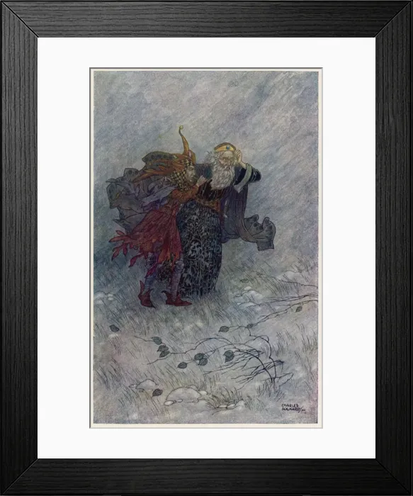 Framed Print : Lear and the Fool Framed Print : Lear and the Fool