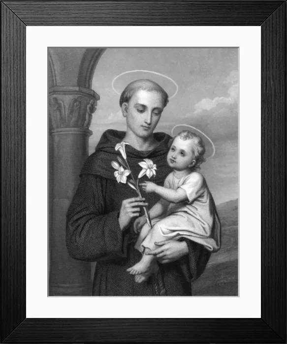 Framed Print : Antony of Padua - 3 Framed Print : Antony of Padua - 3