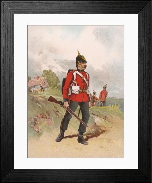 Framed Print : Queens Regiment Framed Print : Queens Regiment