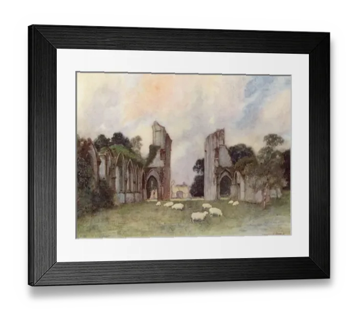 Framed Print : Glastonbury Abbey 1908 Framed Print : Glastonbury Abbey 1908