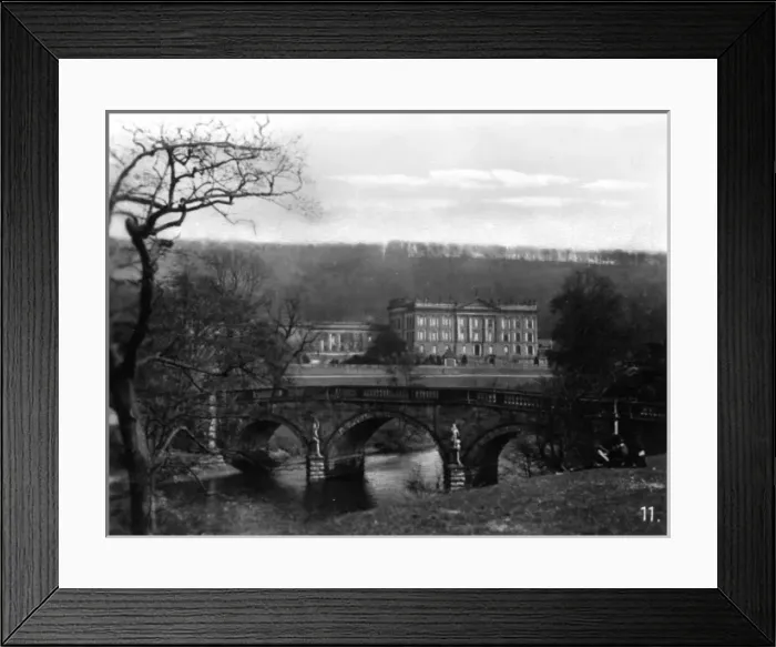 Framed Print : View of Chatsworth House, Derbyshire Framed Print : View of Chatsworth House, Derbyshire