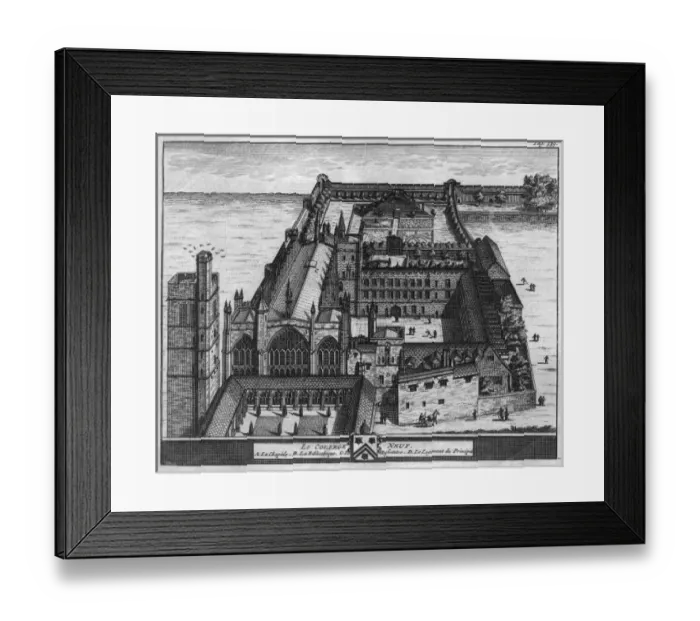 Framed Print : New College Oxford 1660