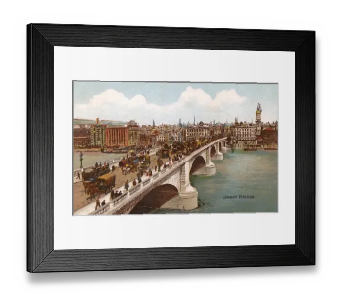Framed Print : London Bridge Ca 1900 Framed Print : London Bridge Ca 1900