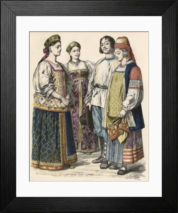 Framed Print : Racial / Russia / Provincial Framed Print : Racial / Russia / Provincial