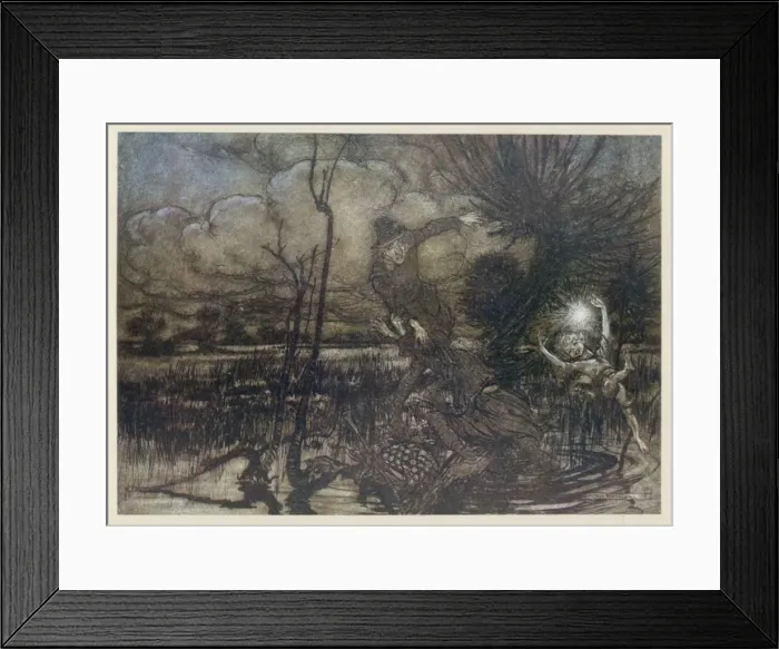 Framed Print : Puck as Will O the Wisp Framed Print : Puck as Will O the Wisp