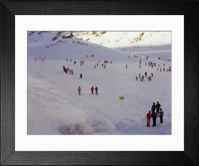 Framed Print : Nursery slopes at Obergurgl, Austria Framed Print : Nursery slopes at Obergurgl, Austria