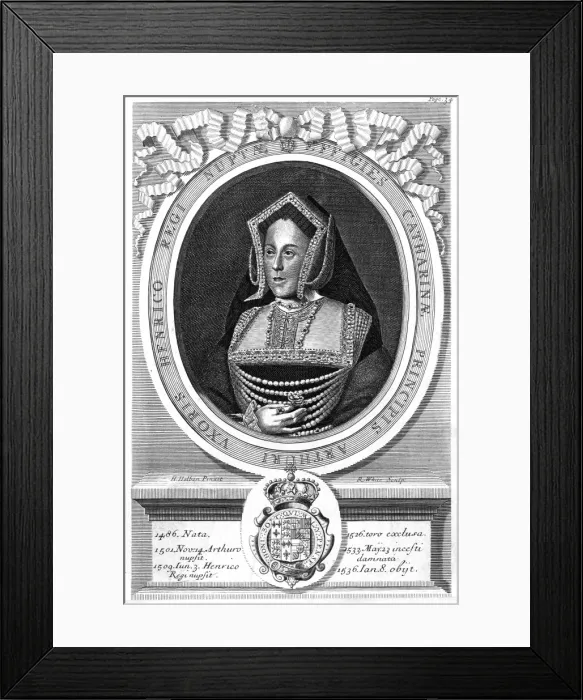Framed Print : Catherine of Aragon / Oval Framed Print : Catherine of Aragon / Oval