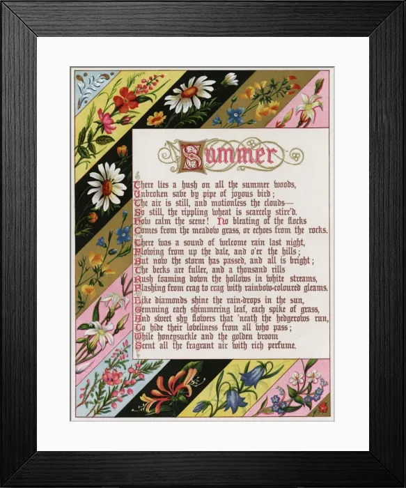 Framed Print : Border Showing Summer Framed Print : Border Showing Summer