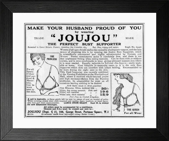 Framed Print : Bust Supporter Framed Print : Bust Supporter